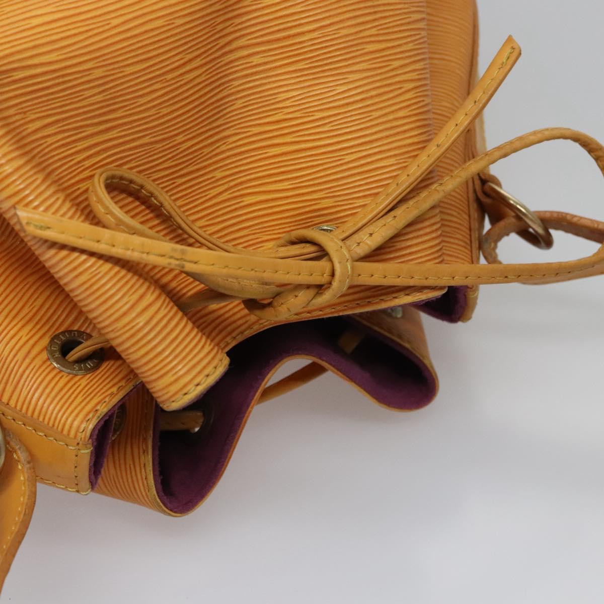 LOUIS VUITTON Epi Petit Noe Shoulder Bag Yellow M44109 LV Auth BD877