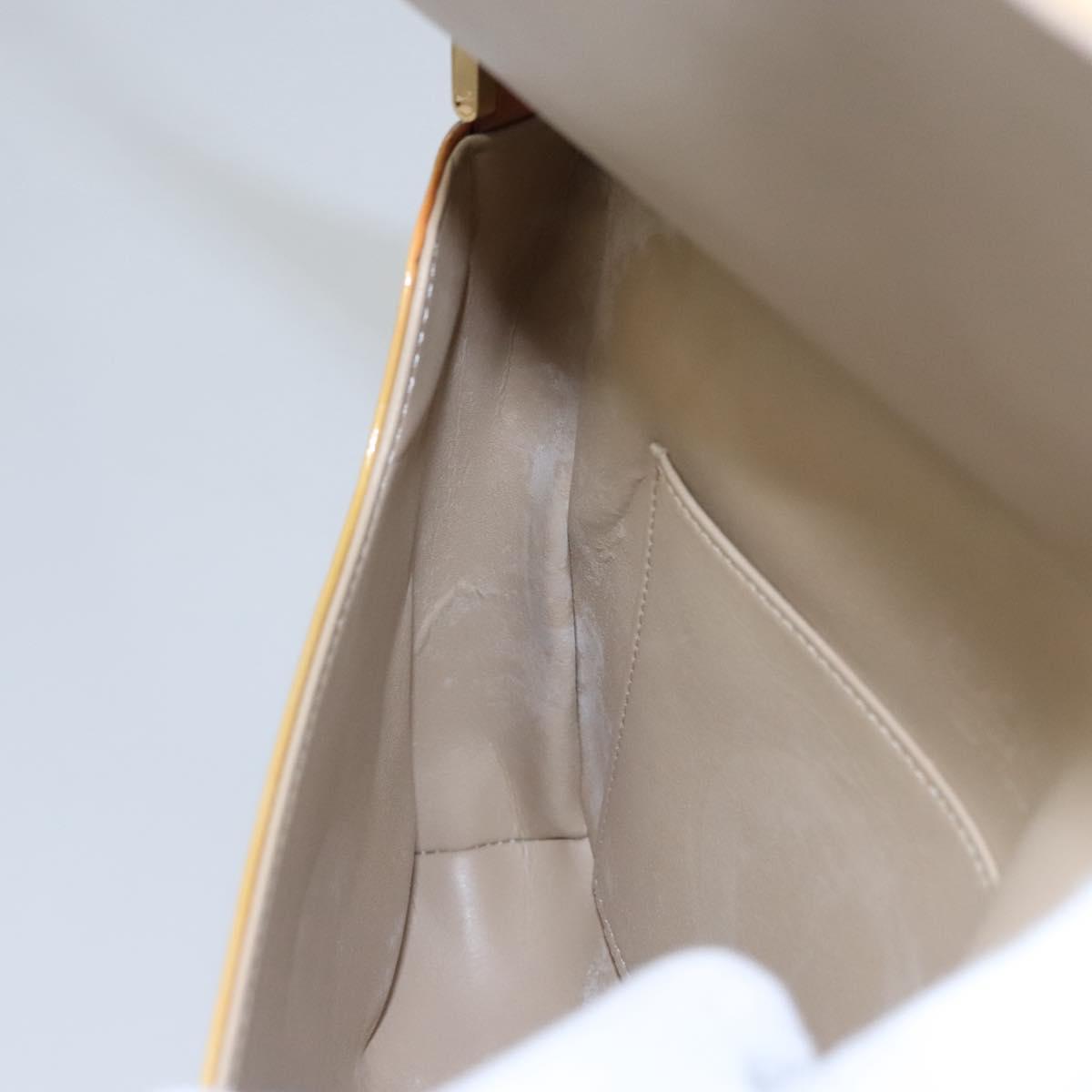 LOUIS VUITTON Monogram Vernis Thompson Street Bag Beige M91301 LV Auth BD879