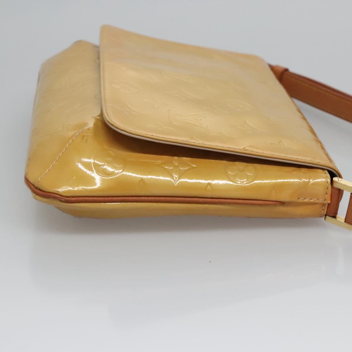 LOUIS VUITTON Monogram Vernis Thompson Street Bag Beige M91301 LV Auth BD879