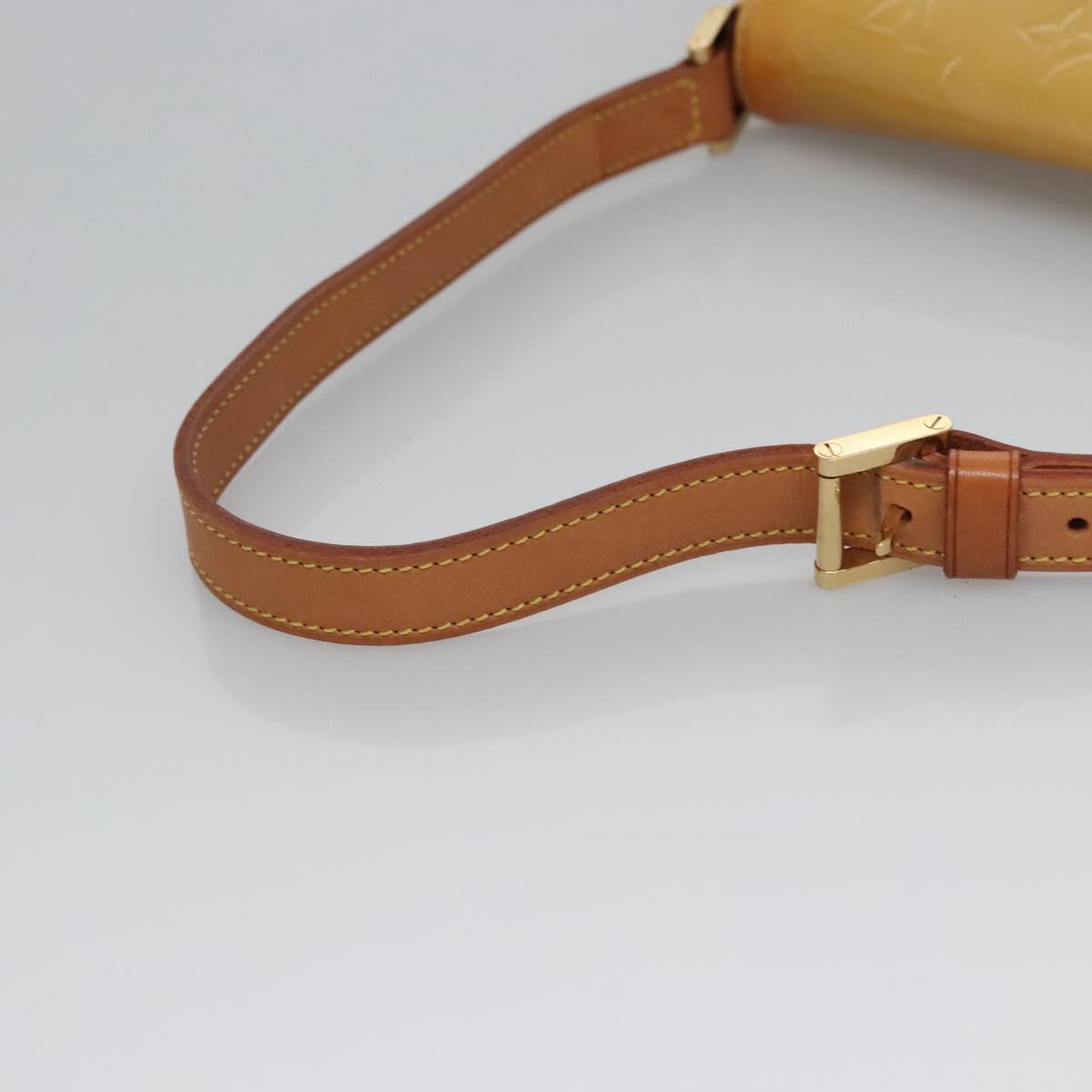 LOUIS VUITTON Monogram Vernis Thompson Street Bag Beige M91301 LV Auth BD879