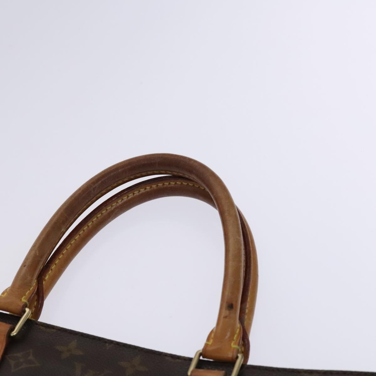 LOUIS VUITTON Monogram Sac Plat Hand Bag M51140 LV Auth BD912