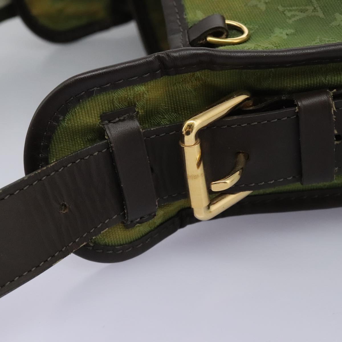 LOUIS VUITTON Monogram Mini Besace Mary Kate Bag TST Khaki M92322 LV Auth BD946