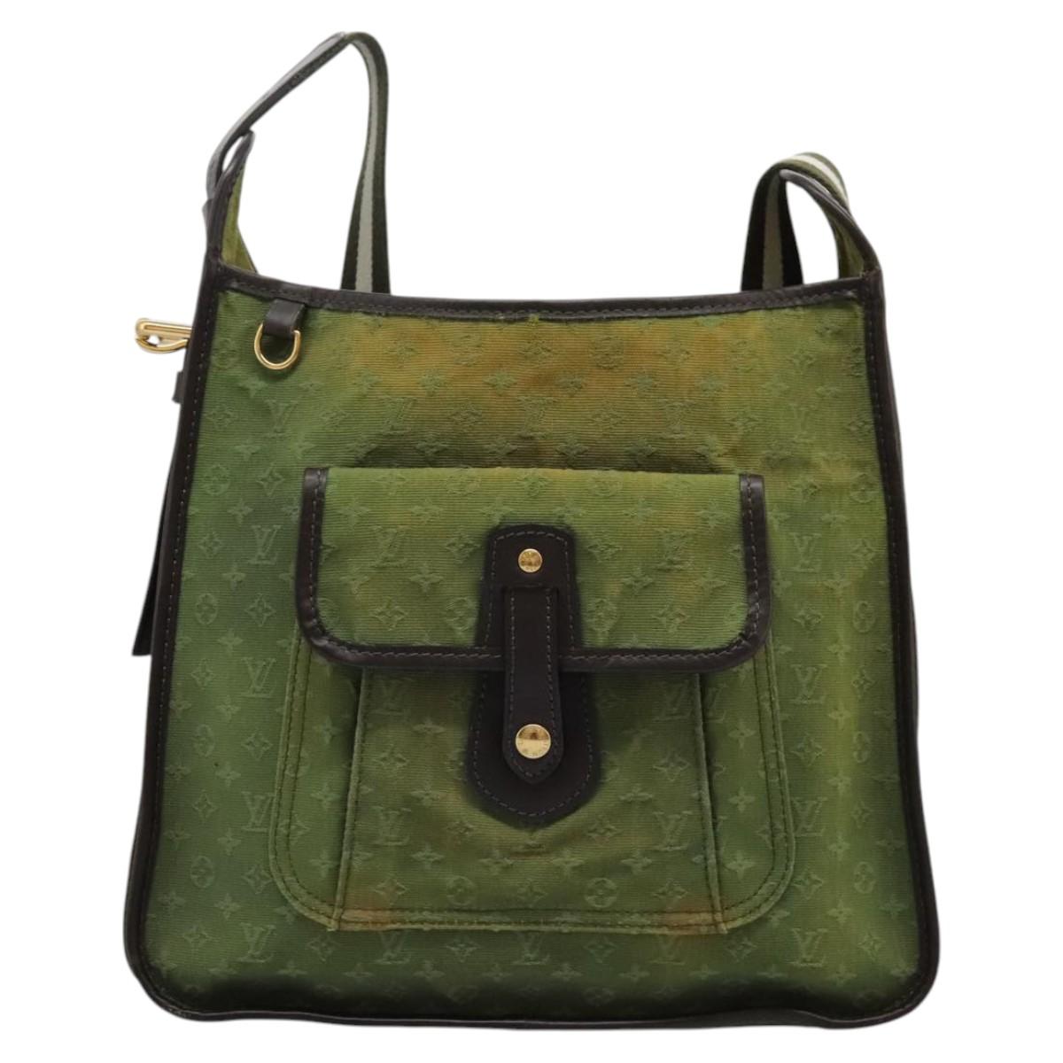 LOUIS VUITTON Monogram Mini Besace Mary Kate Bag TST Khaki M92322 LV Auth BD946