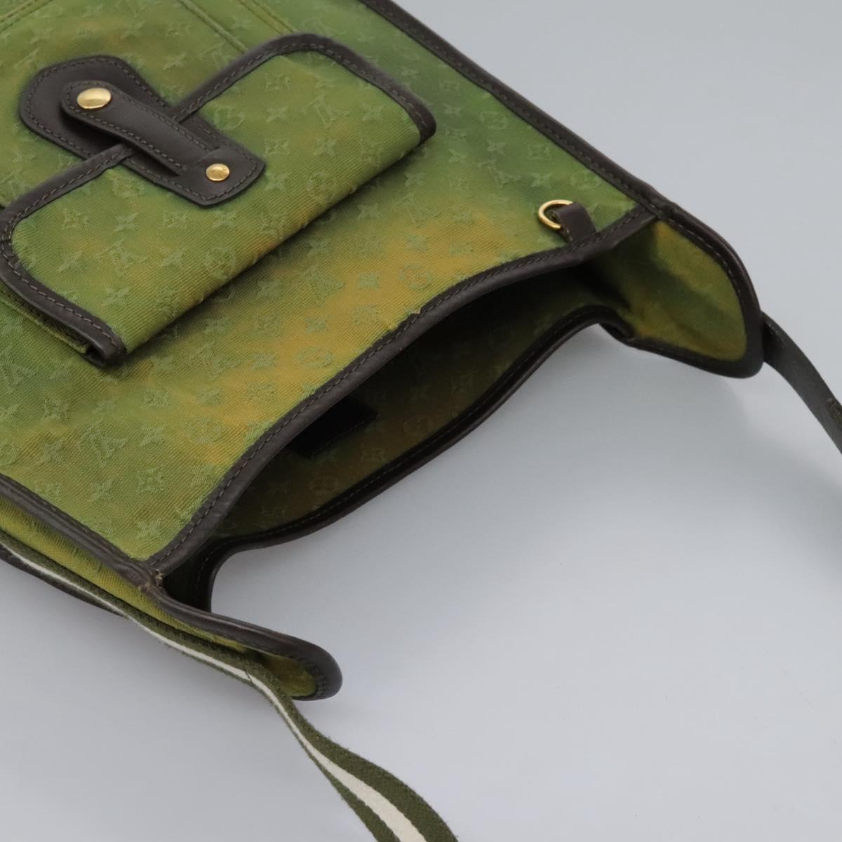 LOUIS VUITTON Monogram Mini Besace Mary Kate Bag TST Khaki M92322 LV Auth BD946