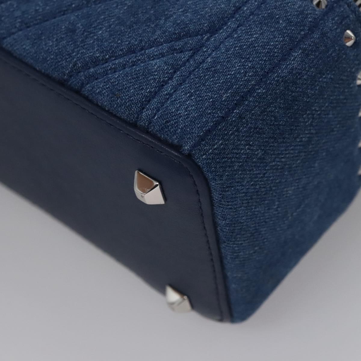 MCM Vanity Pouch Denim 2way Blue Auth BD970V
