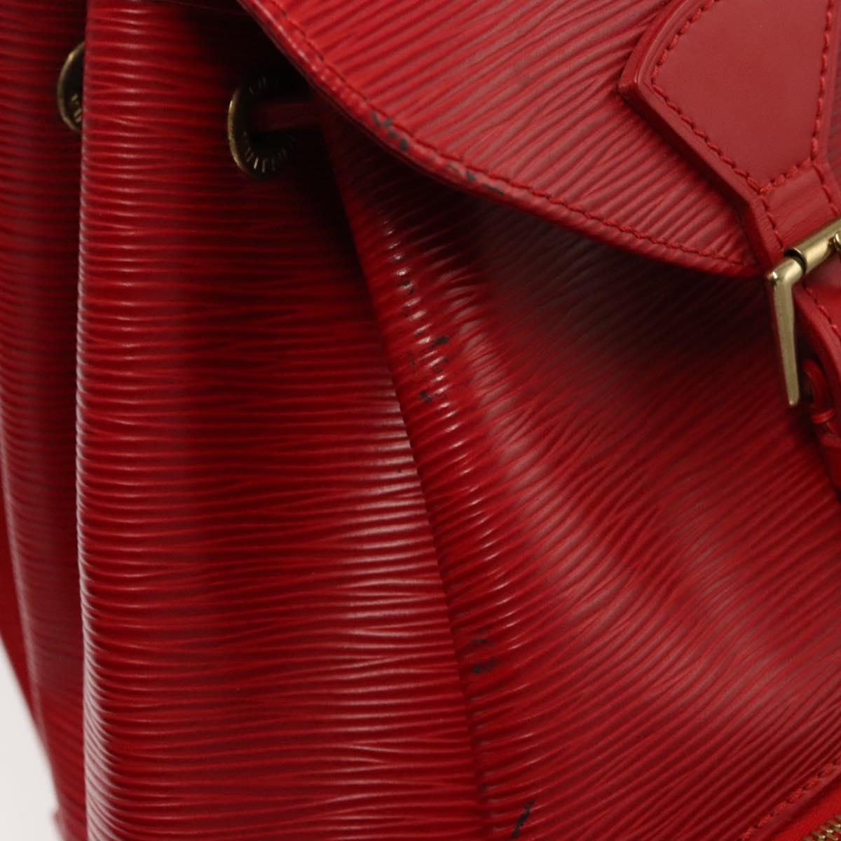 LOUIS VUITTON Epi Montsouris MM Backpack Monaco 700th Red LV Auth BD973SAV