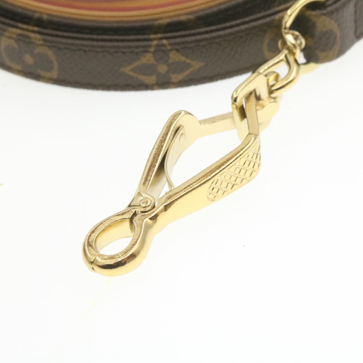 LOUIS VUITTON Monogram Less Baxter MM Dog Leash LV Auth am256b