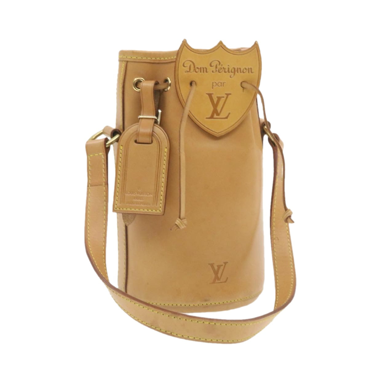 LOUIS VUITTON Nomad Dom Prignon Champagne Case Hand Bag Beige M99057 am279bSAV