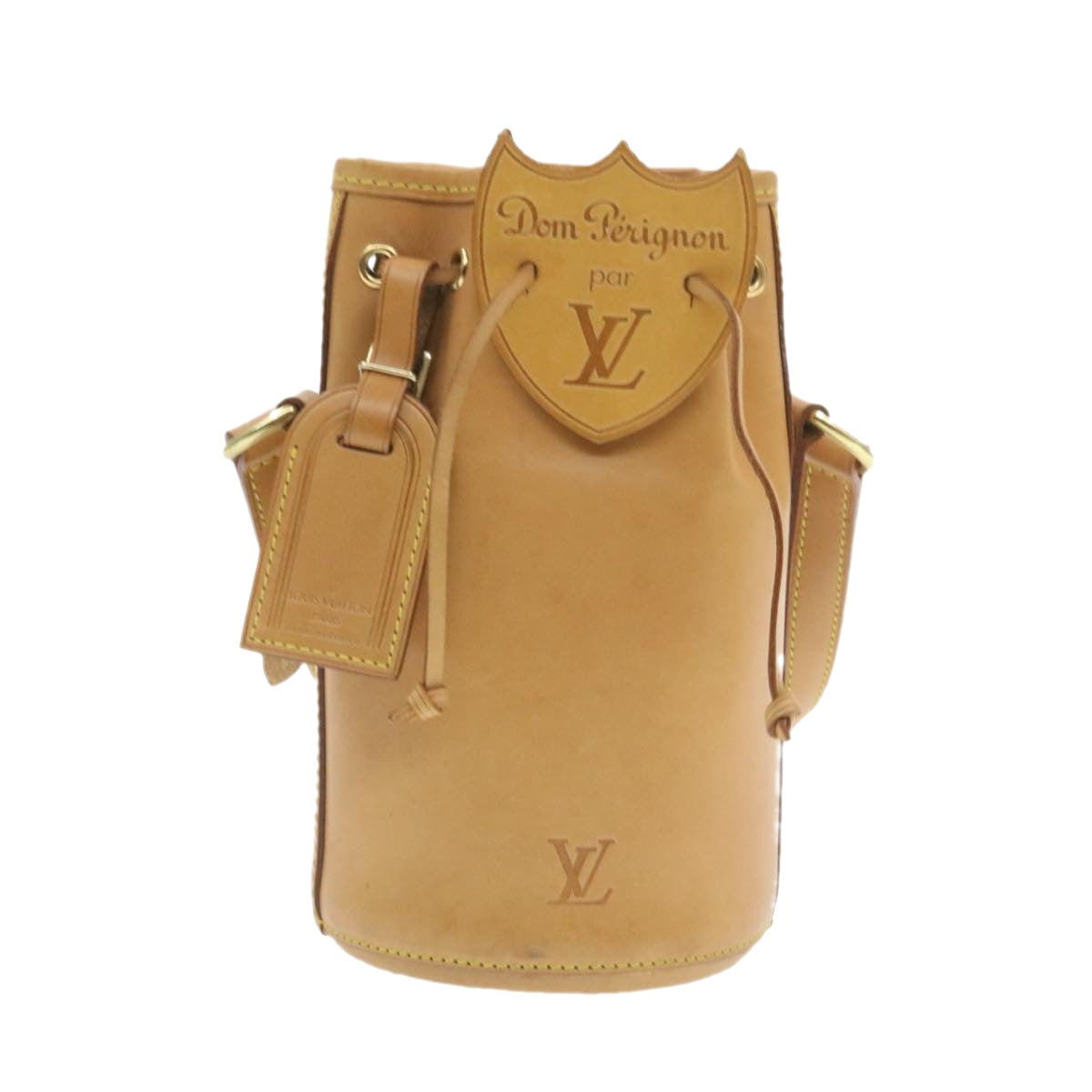 LOUIS VUITTON Nomad Dom Prignon Champagne Case Hand Bag Beige M99057 am279bSAV