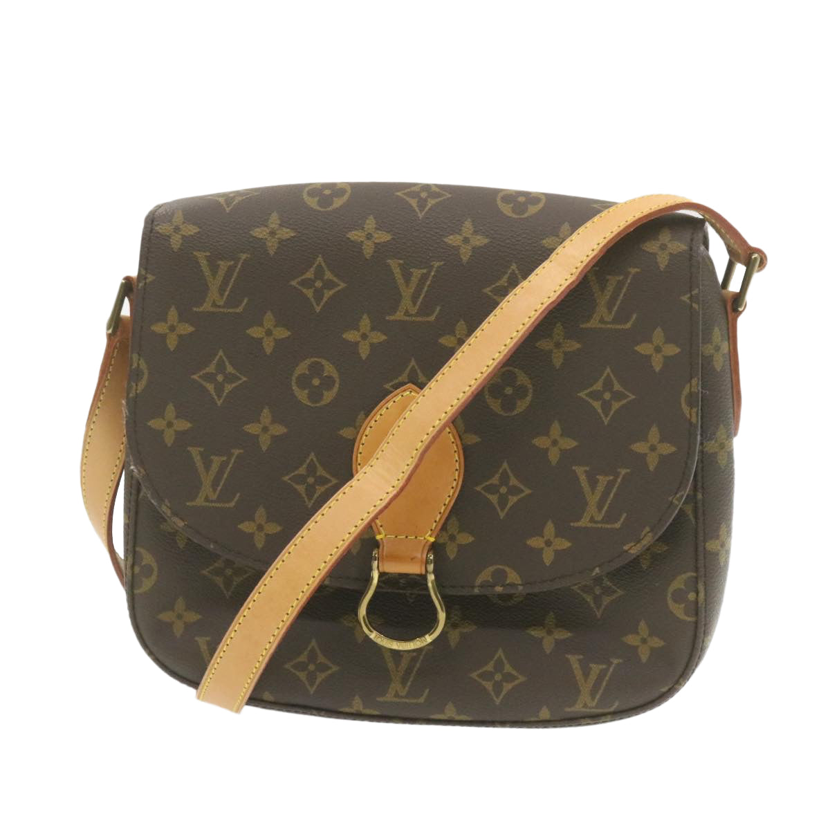 LOUIS VUITTON Monogram Saint Cloud GM Shoulder Bag M51242 LV Auth am313b