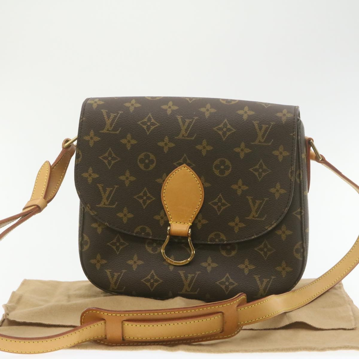 LOUIS VUITTON Monogram Saint Cloud GM Shoulder Bag M51242 LV Auth am318b