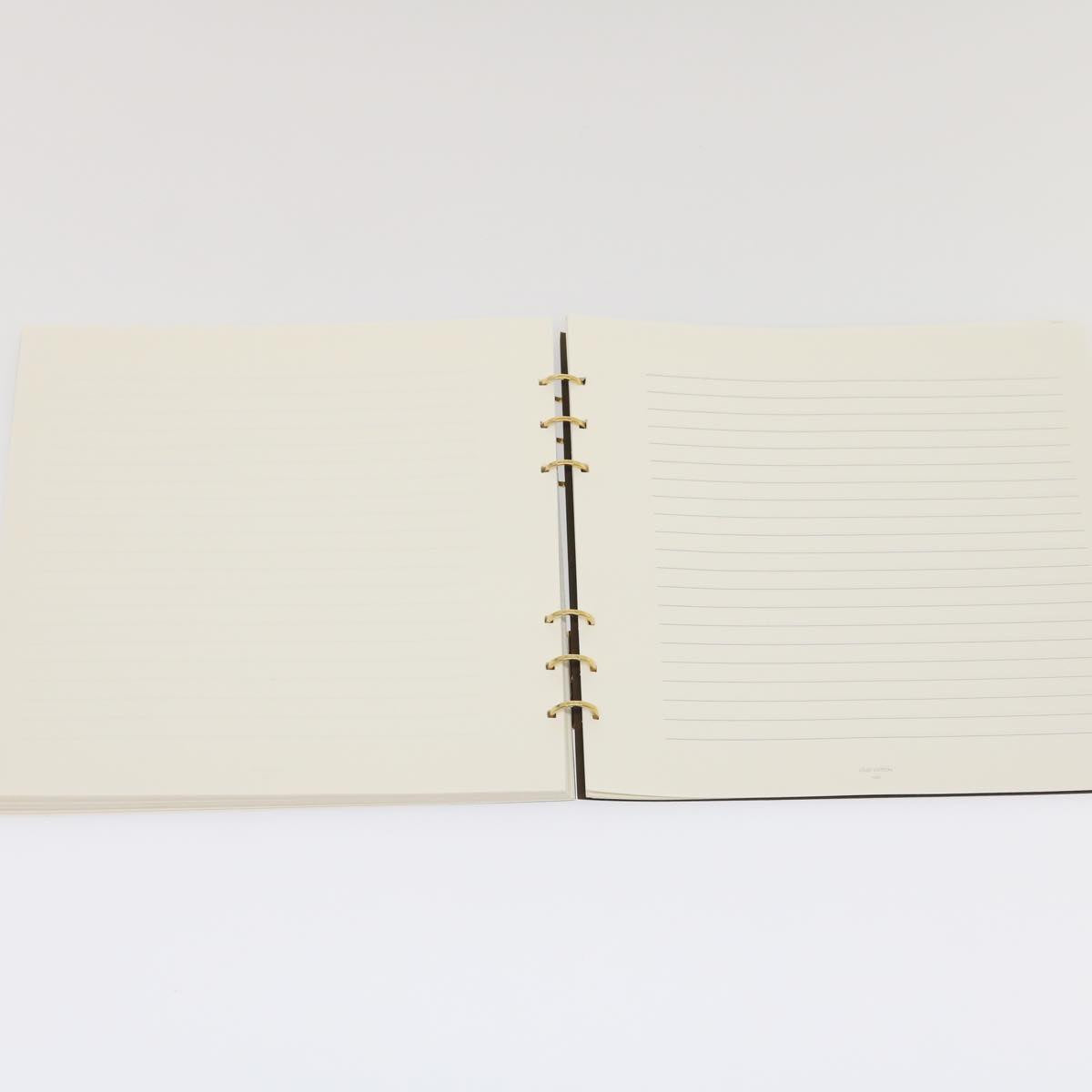 LOUIS VUITTON Monogram Multicolor Vendredi Note Cover Book White LV Auth am474bAV