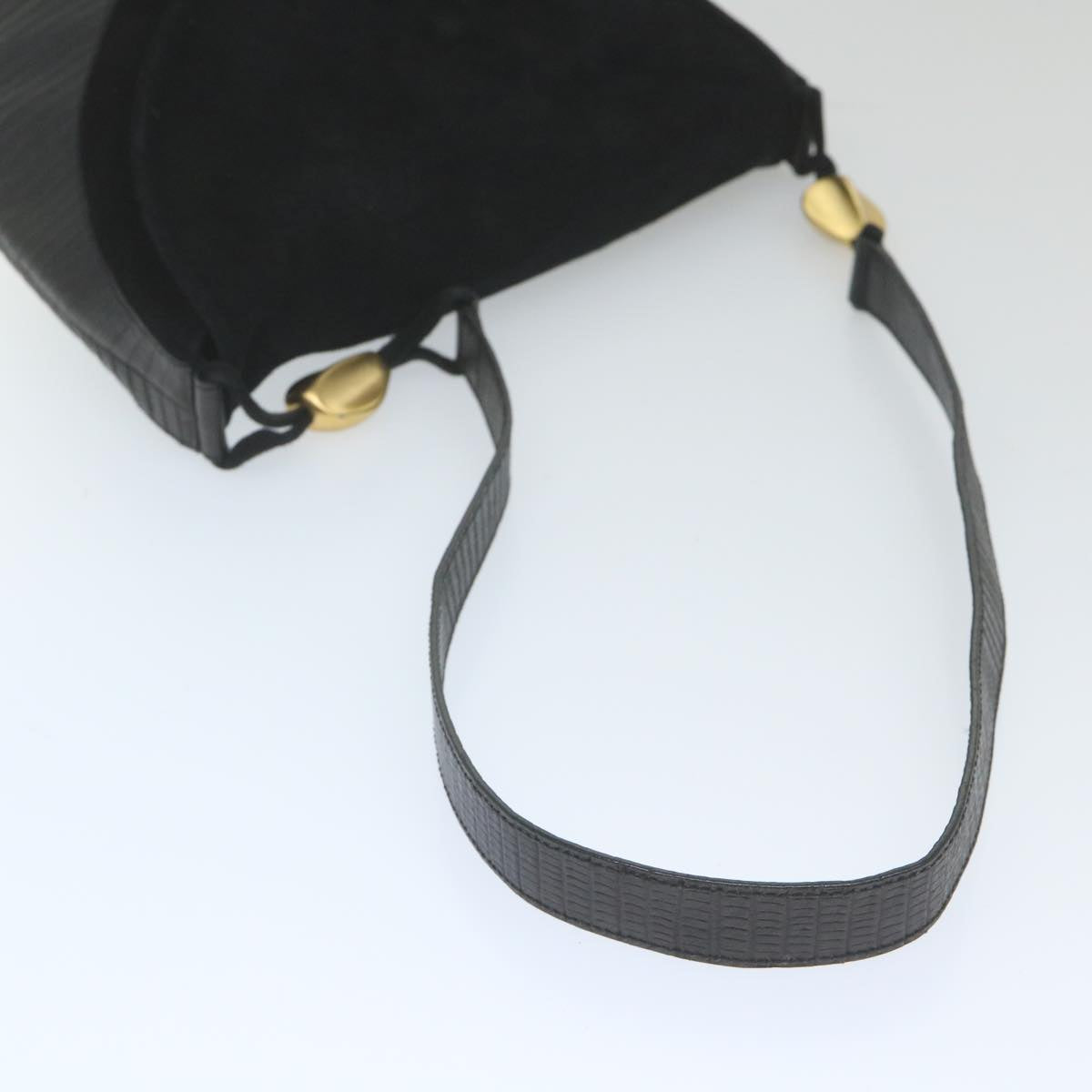 BALLY Shoulder Bag Suede Black Auth bs10093