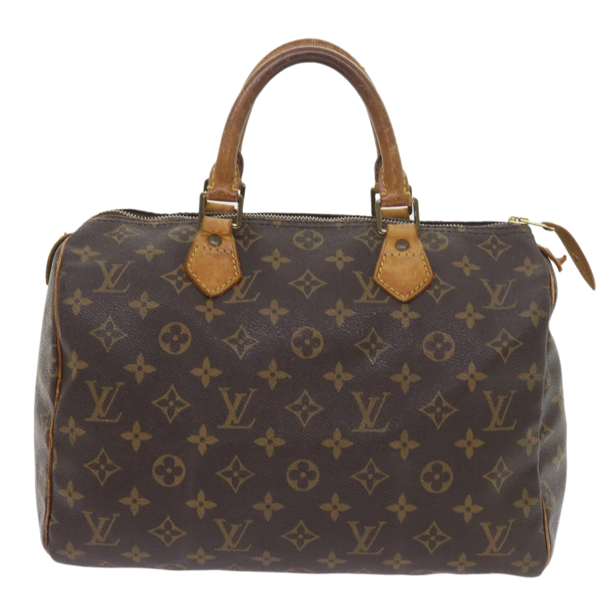 LOUIS VUITTON Monogram Speedy 30 Hand Bag M41526 LV Auth bs10119