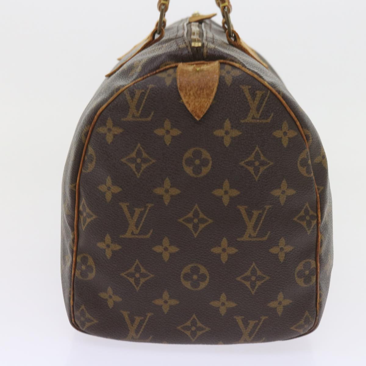 LOUIS VUITTON Monogram Speedy 30 Hand Bag M41526 LV Auth bs10119