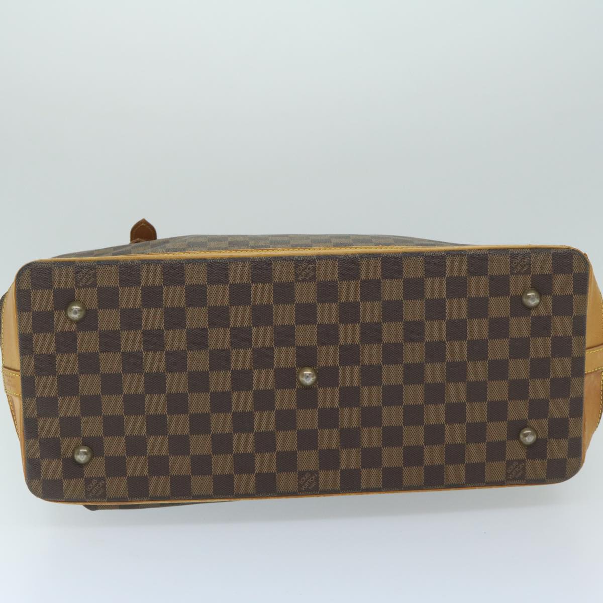 LOUIS VUITTON Damier Ebene Clipper Boston Bag 100th 2way M99039 LV Auth bs10176