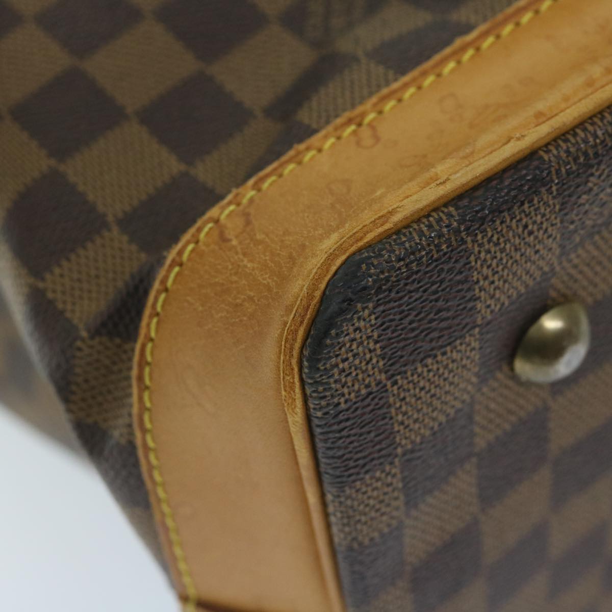 LOUIS VUITTON Damier Ebene Clipper Boston Bag 100th 2way M99039 LV Auth bs10176