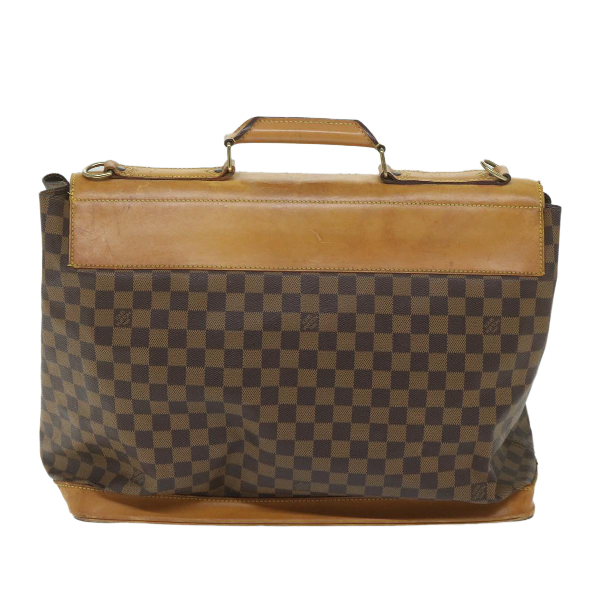 LOUIS VUITTON Damier Ebene Clipper Boston Bag 100th 2way M99039 LV Auth bs10176