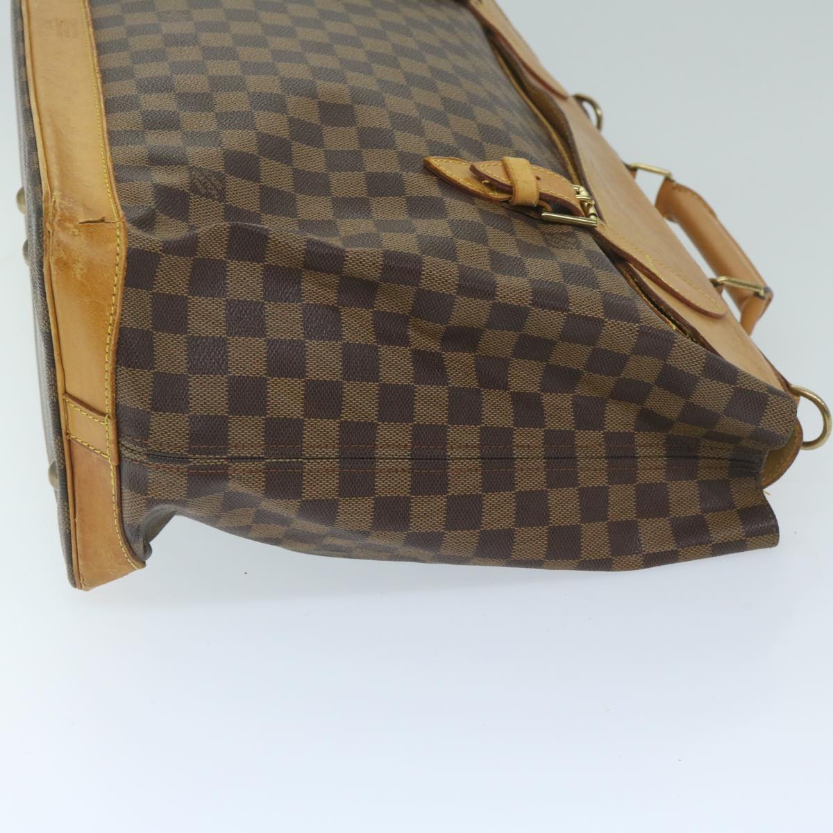 LOUIS VUITTON Damier Ebene Clipper Boston Bag 100th 2way M99039 LV Auth bs10176