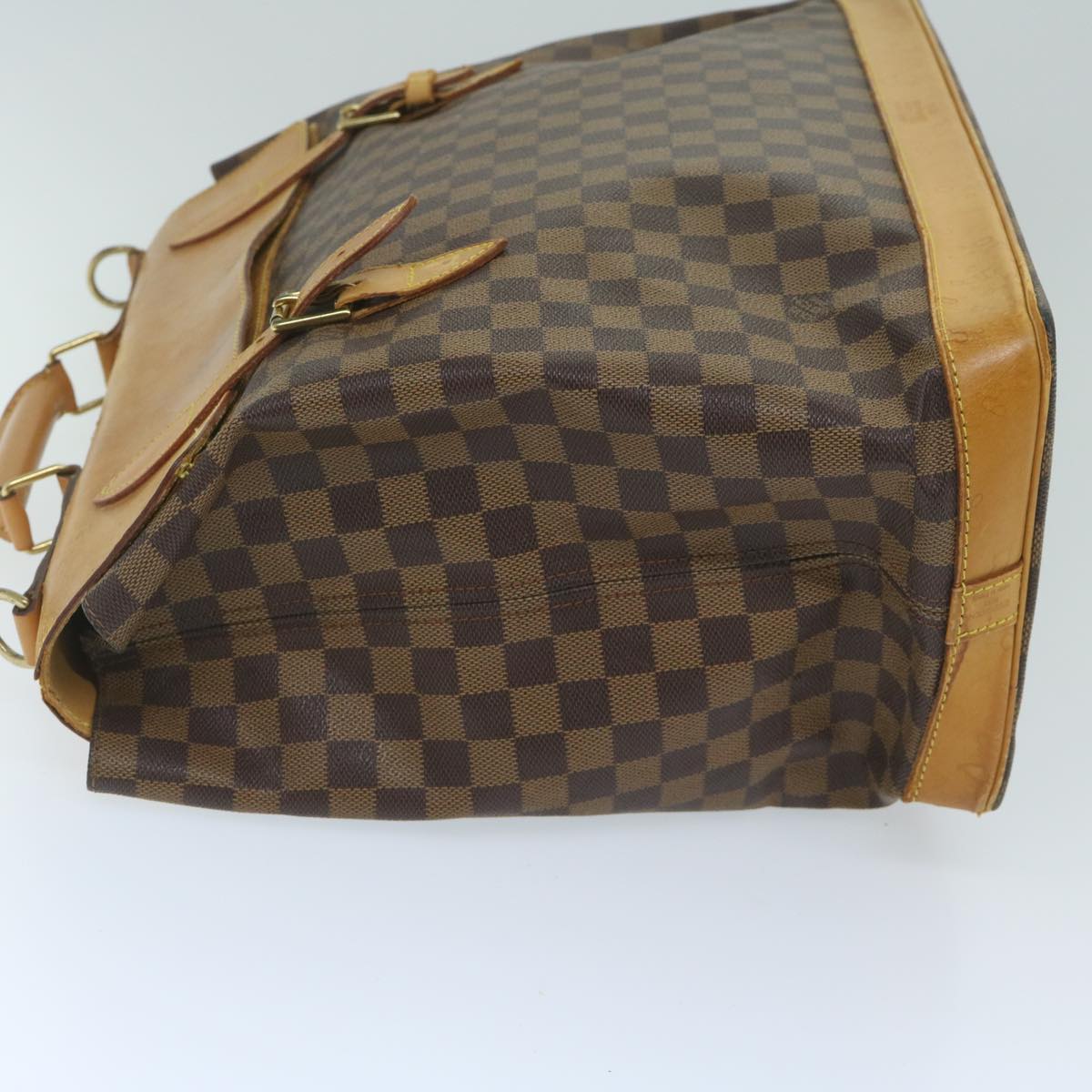 LOUIS VUITTON Damier Ebene Clipper Boston Bag 100th 2way M99039 LV Auth bs10176