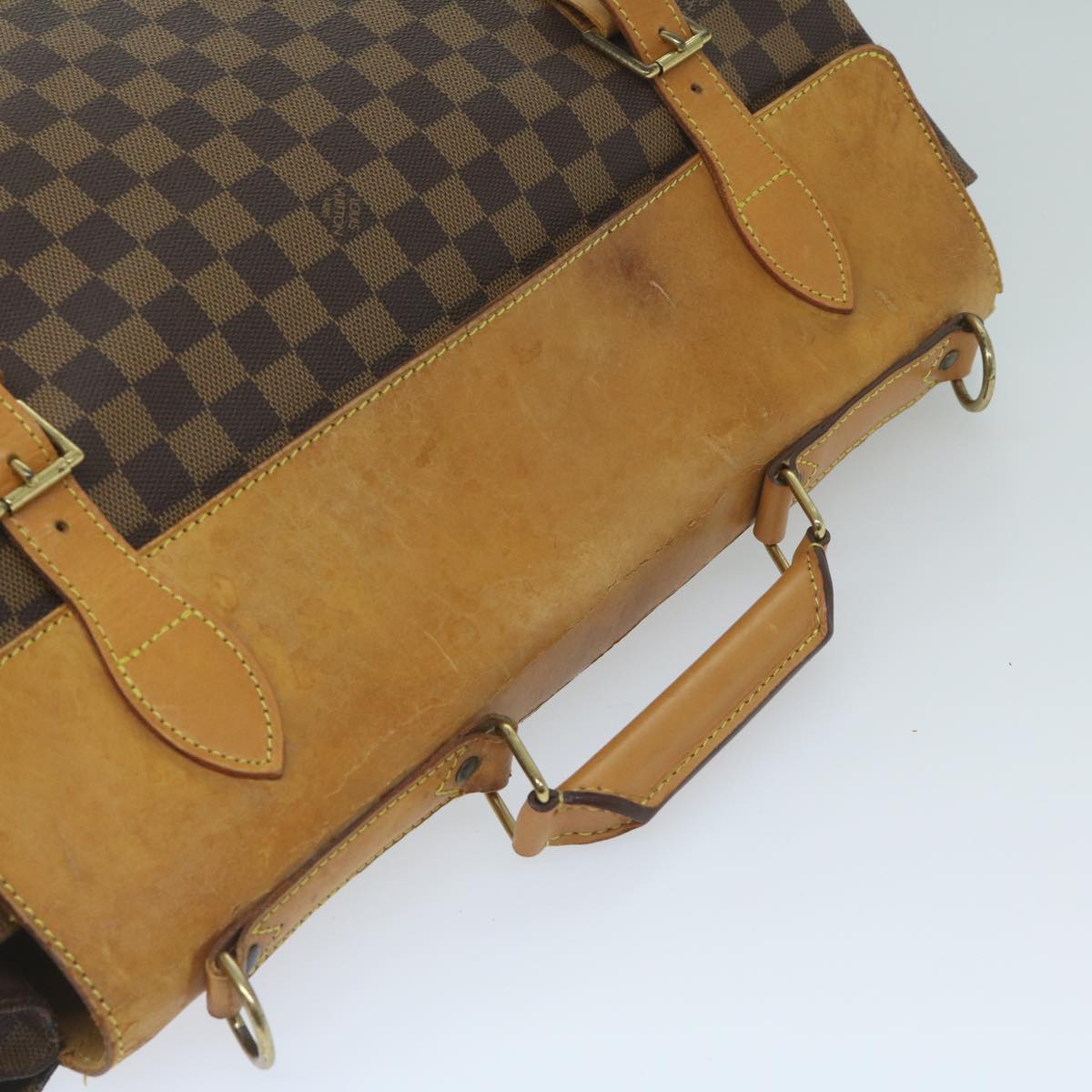 LOUIS VUITTON Damier Ebene Clipper Boston Bag 100th 2way M99039 LV Auth bs10176