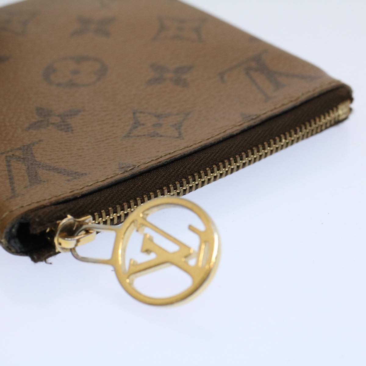 LOUIS VUITTON Monogram Giant Reverse Pochette Trio Pouch M68756 LV Auth bs10183