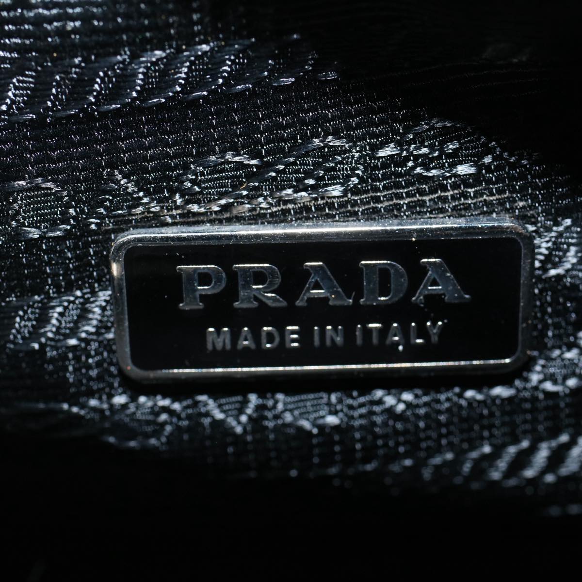 PRADA Pouch Nylon Black Auth bs10184