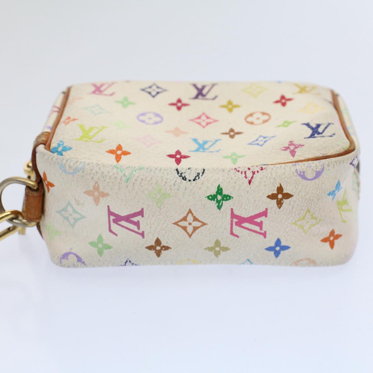 LOUIS VUITTON Monogram Multicolor Trousse Wapity Pouch White M58033 Auth bs10207