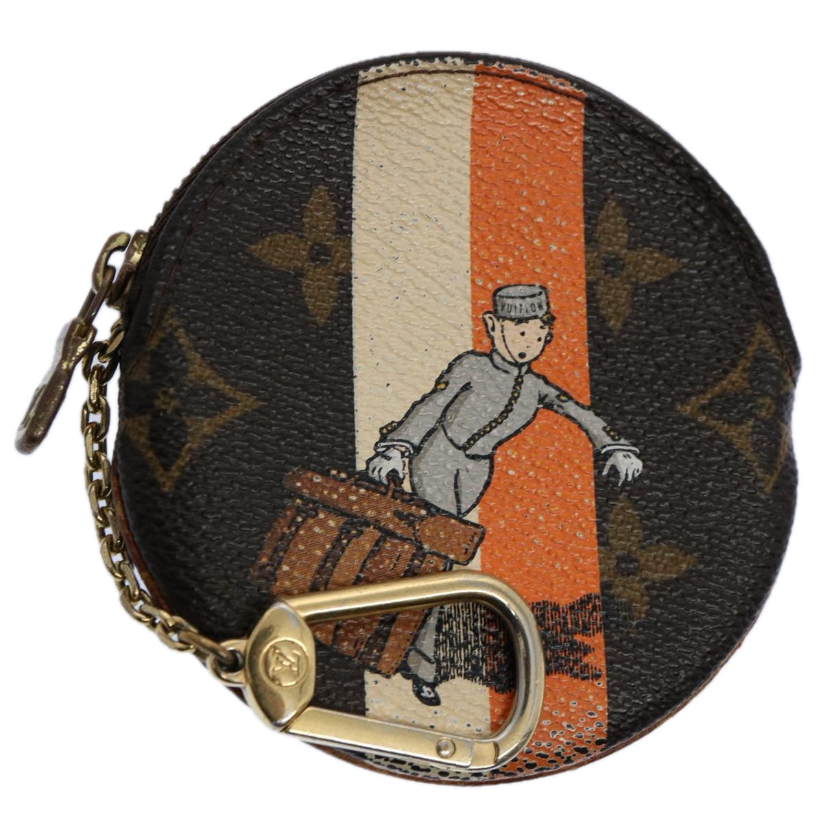 LOUIS VUITTON Monogram Groom Porte Monnaie Coin Purse M60037 LV Auth bs10246