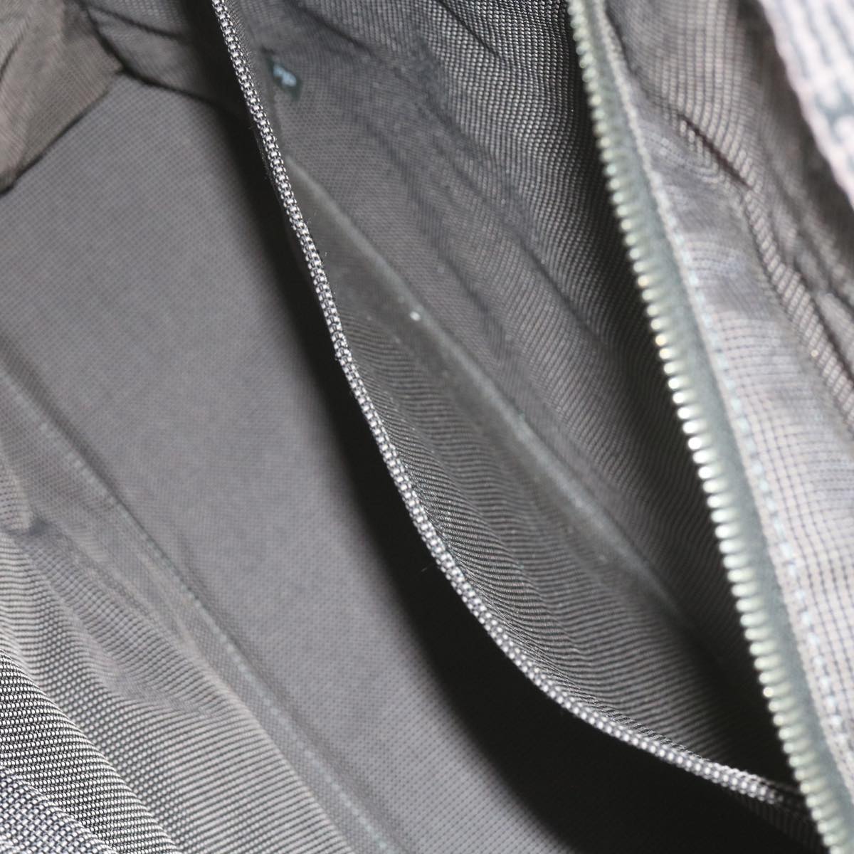 HERMES Her Line Tote Bag Nylon Gray Auth bs10269