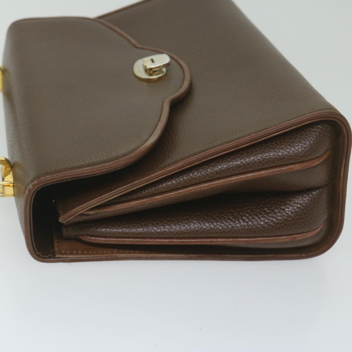 BALLY Hand Bag 2way Brown Auth bs10358