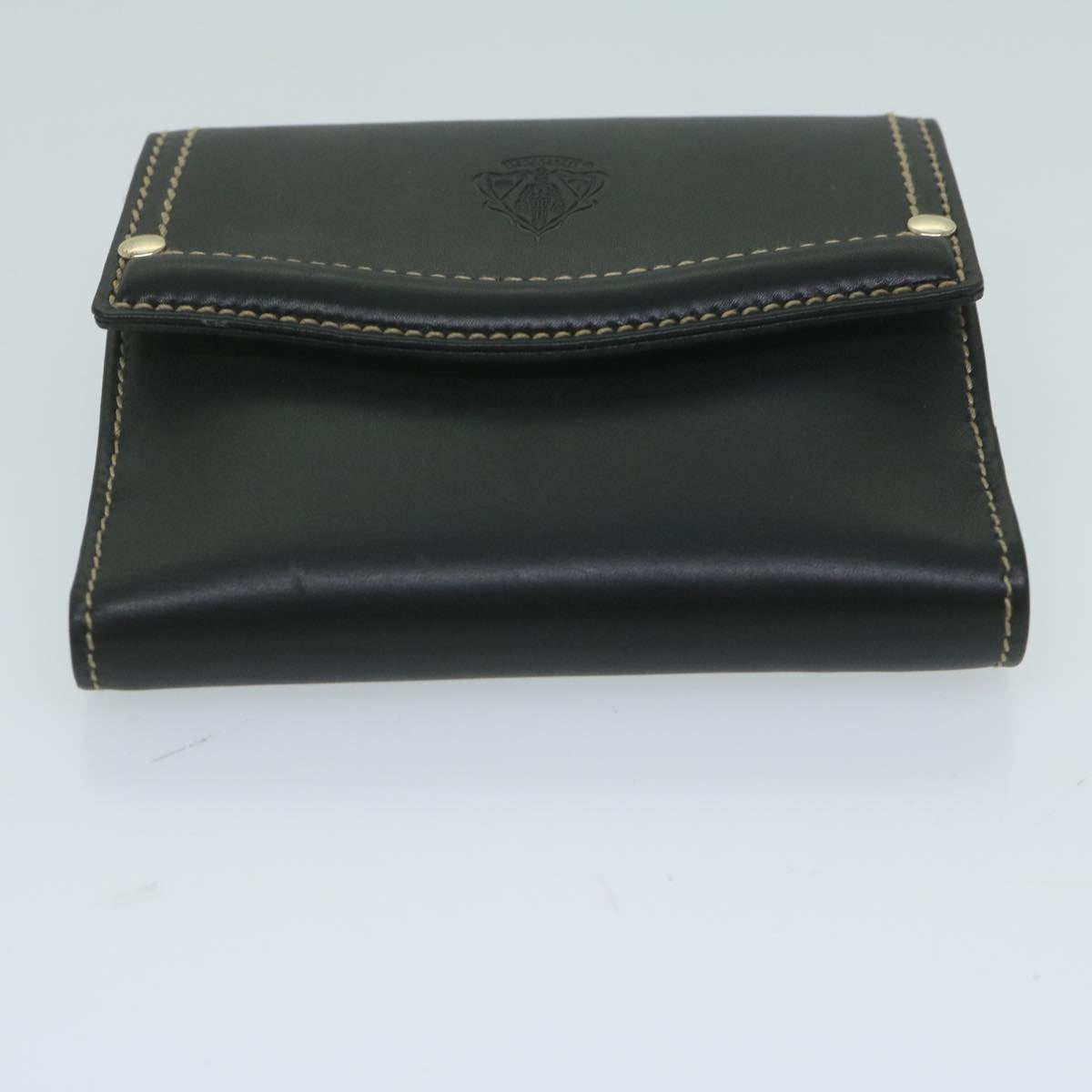 GUCCI Wallet Leather Black 141402 Auth bs10364