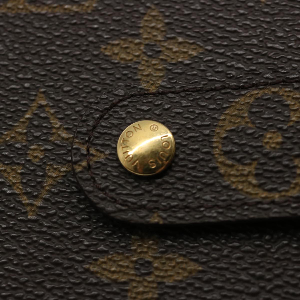 LOUIS VUITTON Monogram Porto Papie Zip Wallet M61207 LV Auth bs10367