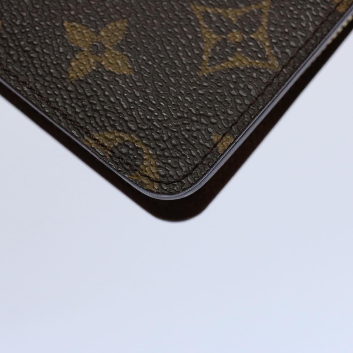 LOUIS VUITTON Monogram Porto Papie Zip Wallet M61207 LV Auth bs10367