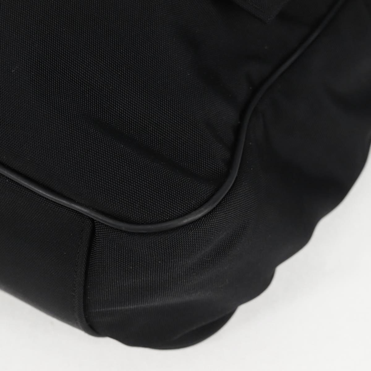 GUCCI Shoulder Bag Nylon Black Auth bs10426