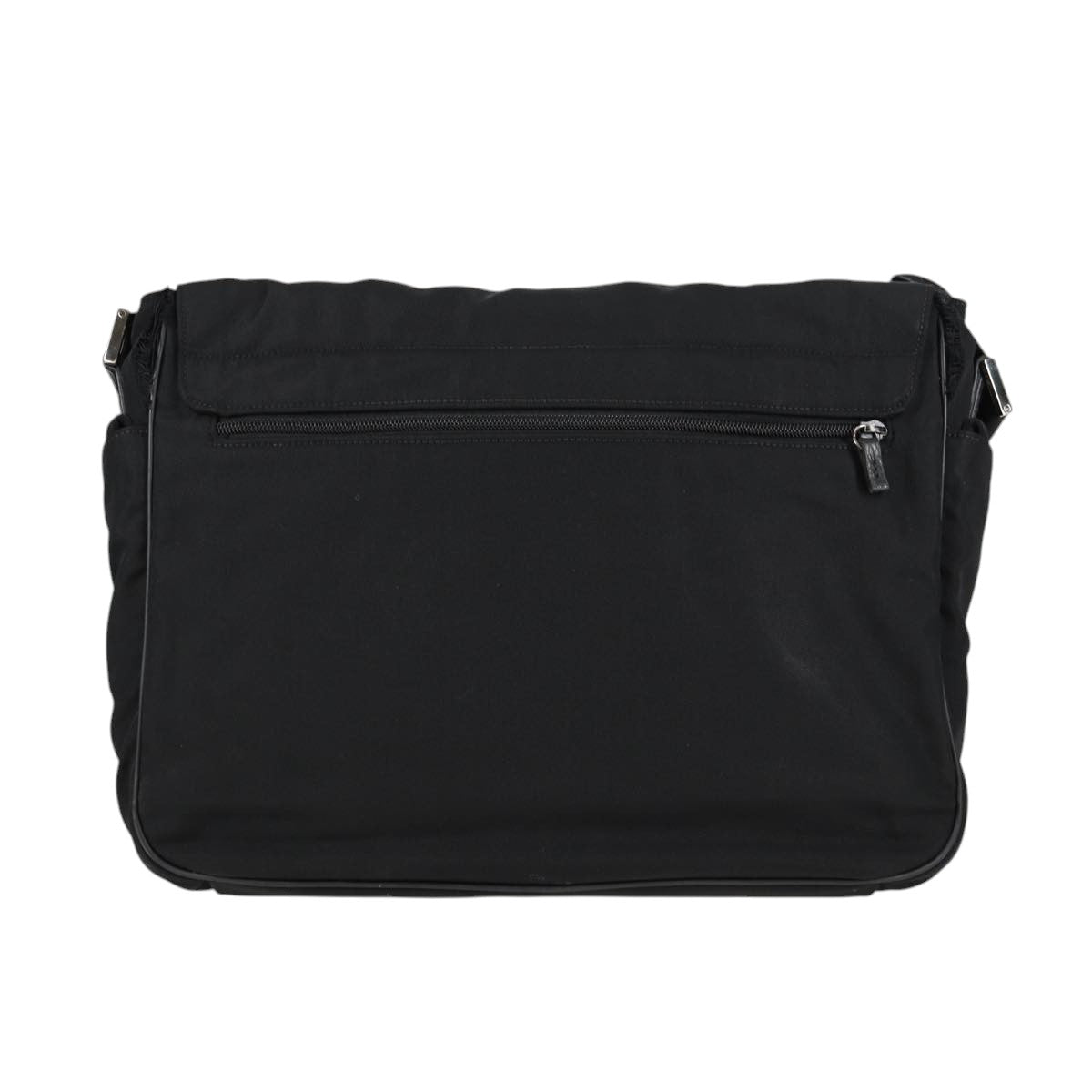 GUCCI Shoulder Bag Nylon Black Auth bs10426
