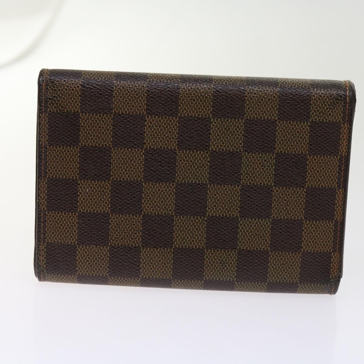 LOUIS VUITTON Damier Ebene Epi Wallet 6Set Black Red LV Auth bs10459