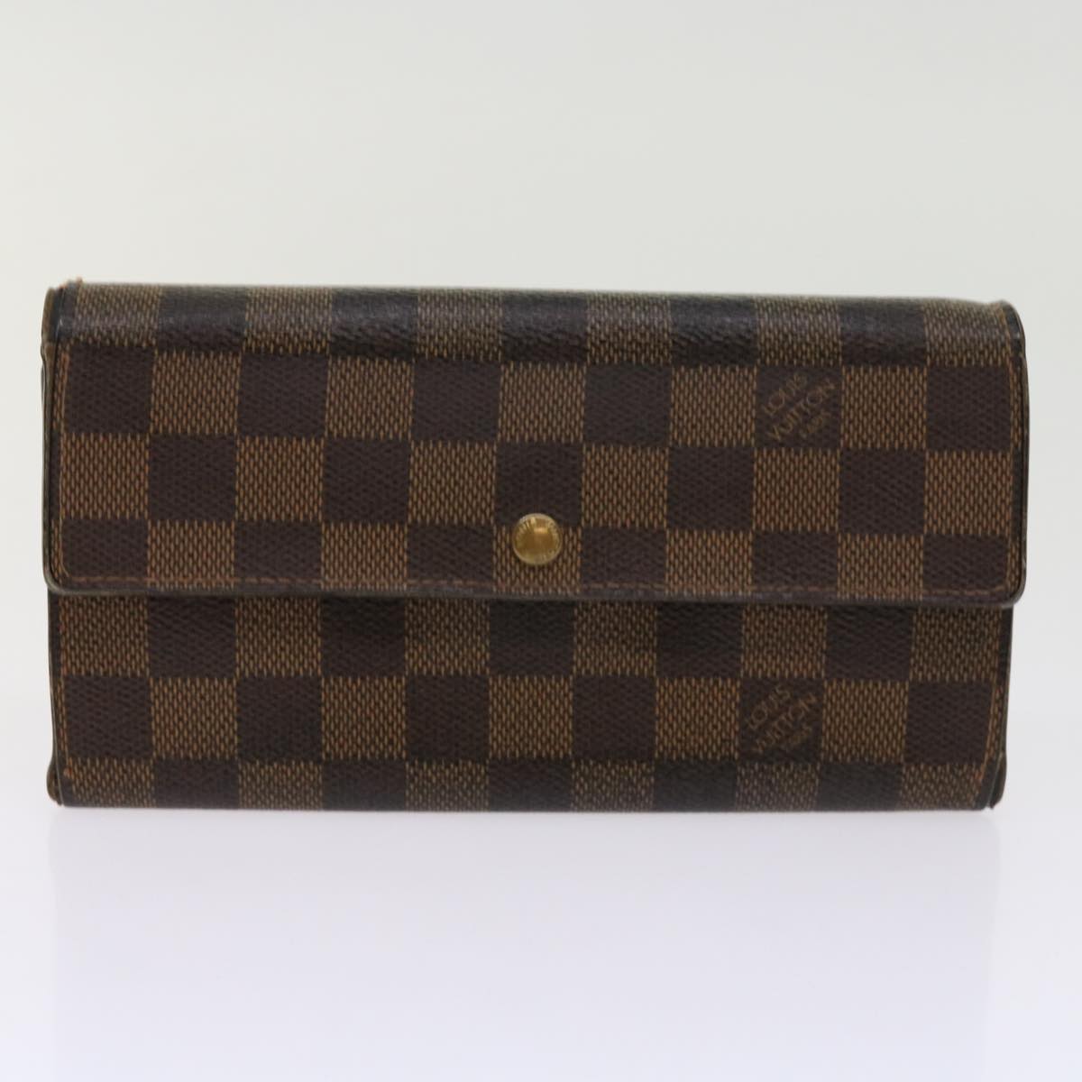 LOUIS VUITTON Damier Ebene Epi Wallet 6Set Black Red LV Auth bs10459