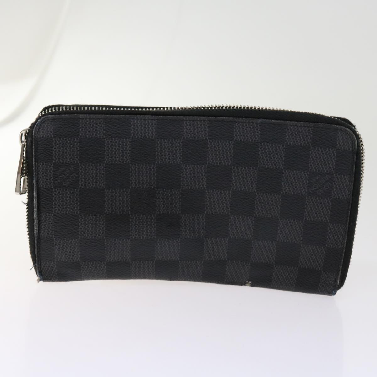 LOUIS VUITTON Damier Ebene Graphite Wallet 5Set LV Auth bs10464