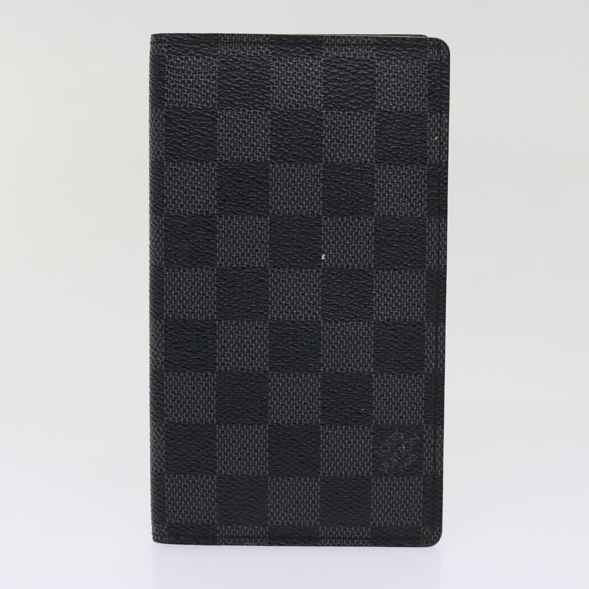 LOUIS VUITTON Damier Ebene Graphite Wallet 5Set LV Auth bs10464