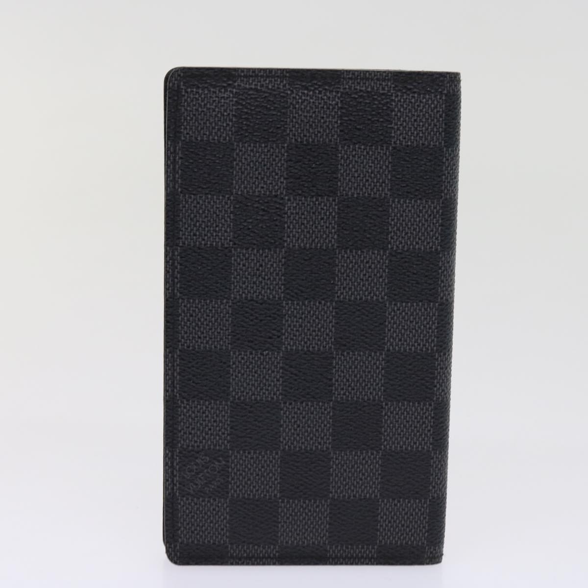 LOUIS VUITTON Damier Ebene Graphite Wallet 5Set LV Auth bs10464