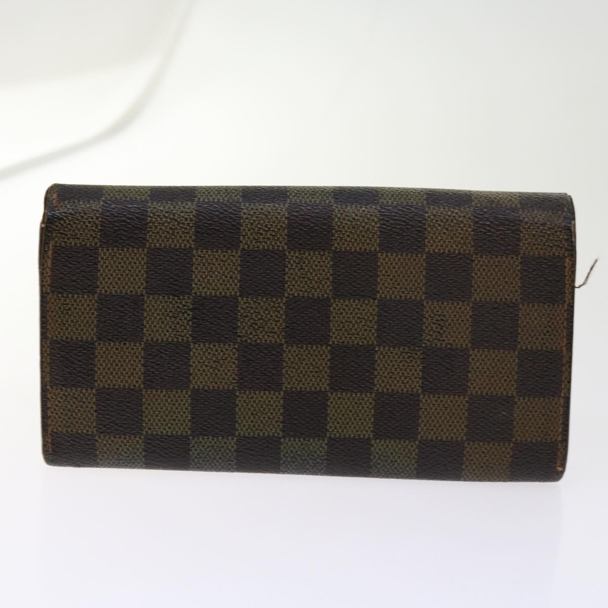 LOUIS VUITTON Damier Ebene Graphite Wallet 5Set LV Auth bs10464