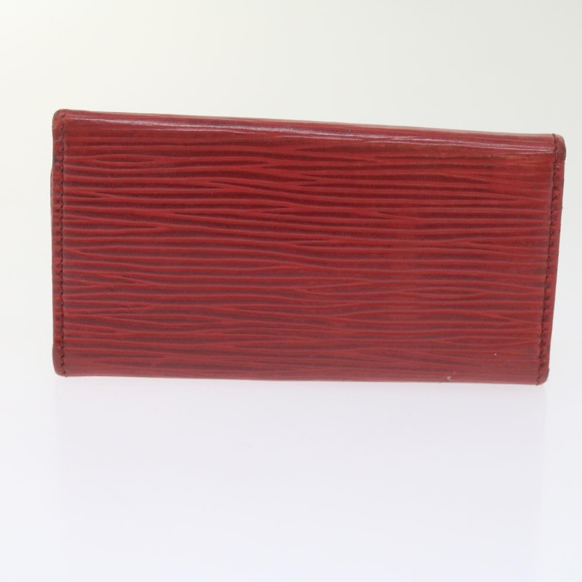 LOUIS VUITTON Monogram Epi Key Case Wallet 11 pieces Red LV Auth bs10482