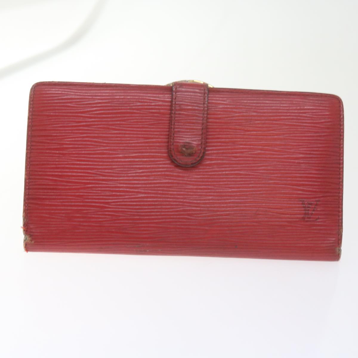 LOUIS VUITTON Monogram Epi Key Case Wallet 11 pieces Red LV Auth bs10482