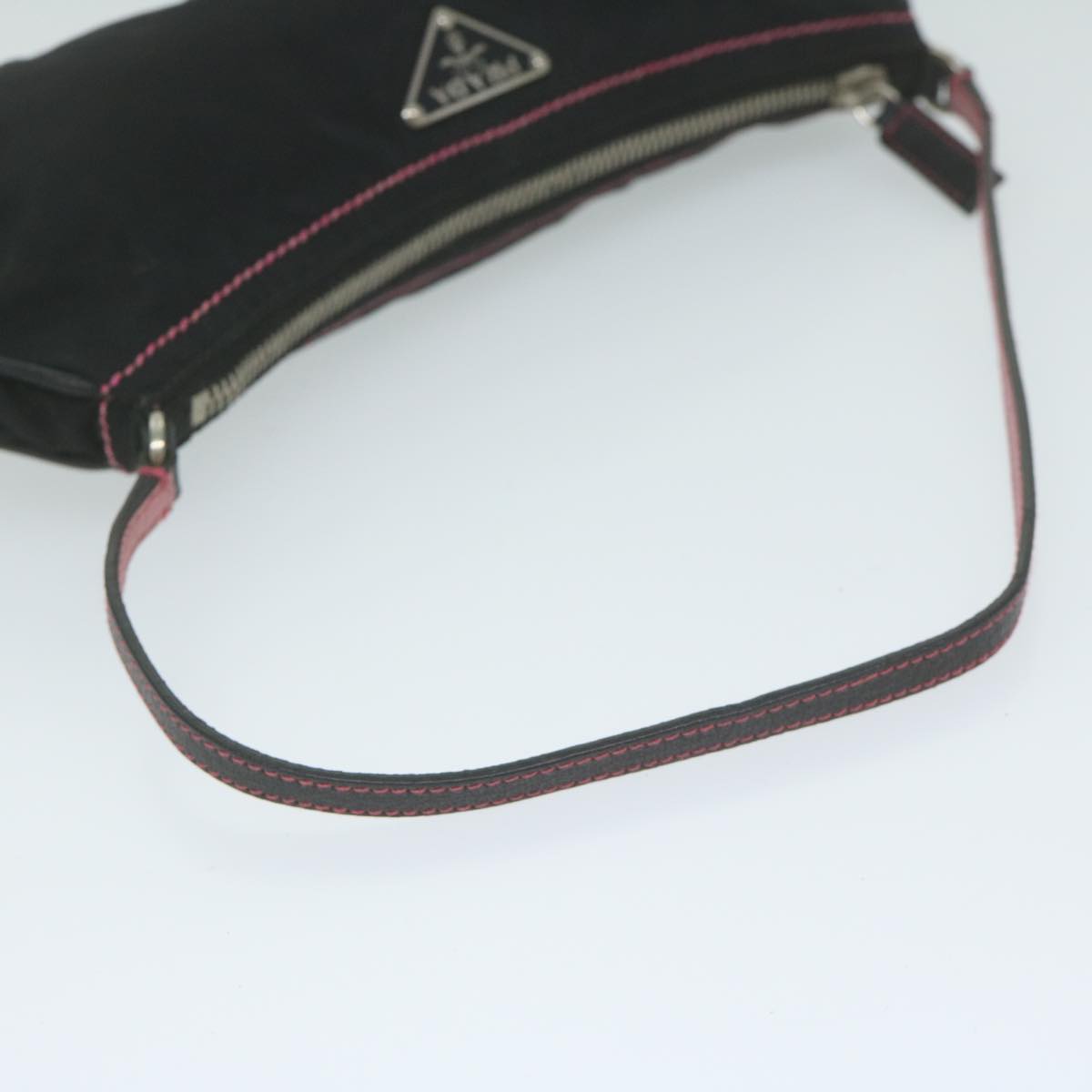 PRADA Accessory Pouch Nylon Black Auth bs10484