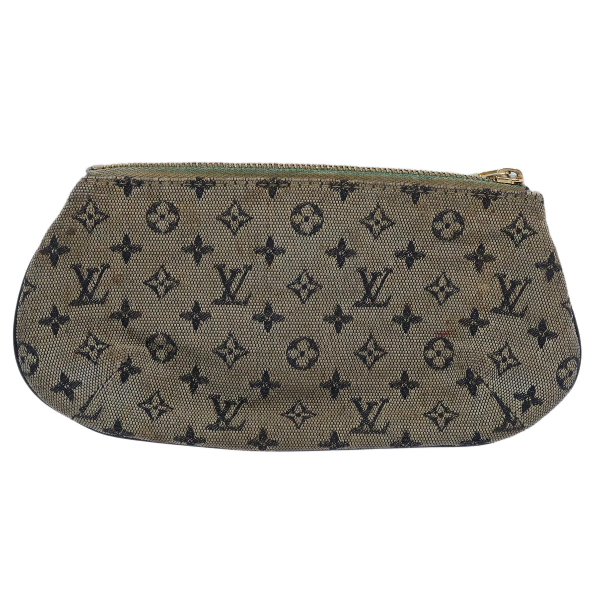 LOUIS VUITTON Monogram Mini Anne Sophie Pouch Blue M92696 LV Auth bs10519