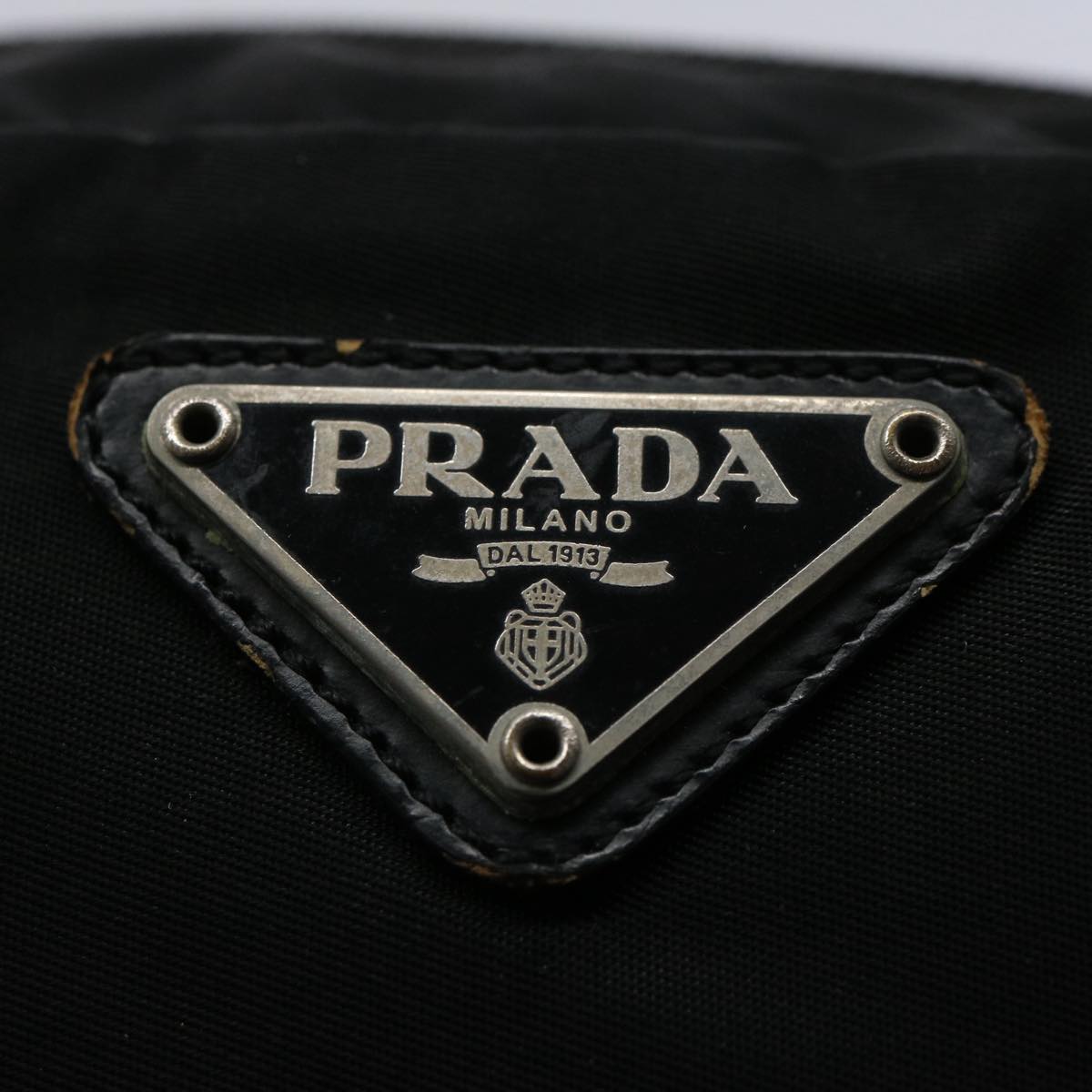 PRADA Pouch Nylon Black Auth bs10522