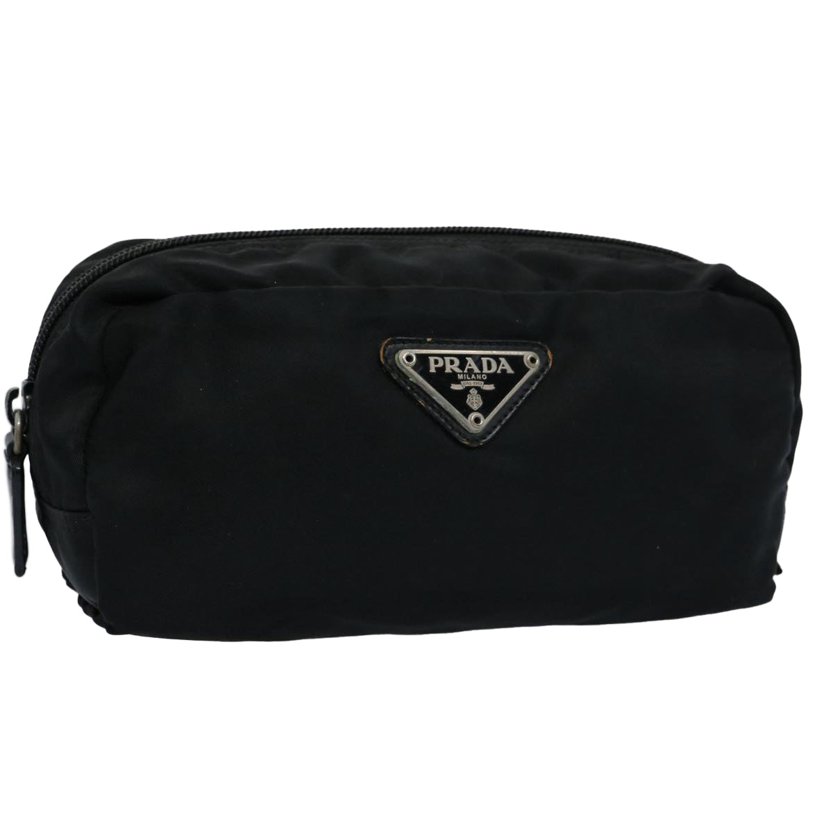 PRADA Pouch Nylon Black Auth bs10522