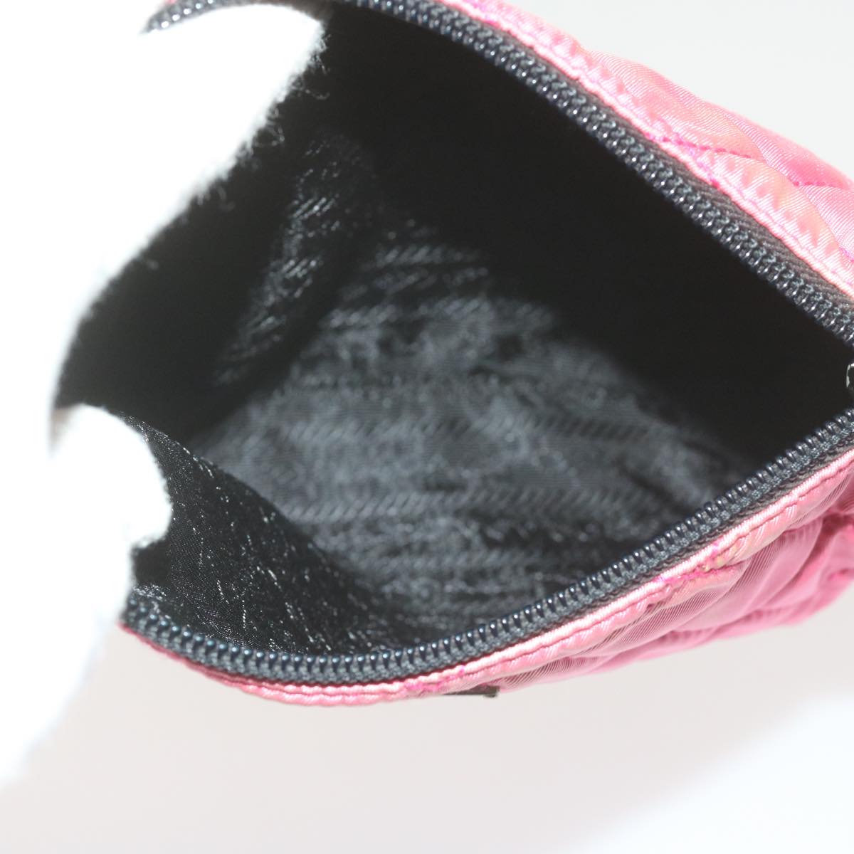 PRADA Pouch Nylon Pink Auth bs10549