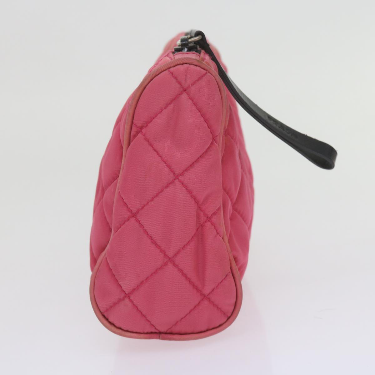 PRADA Pouch Nylon Pink Auth bs10549